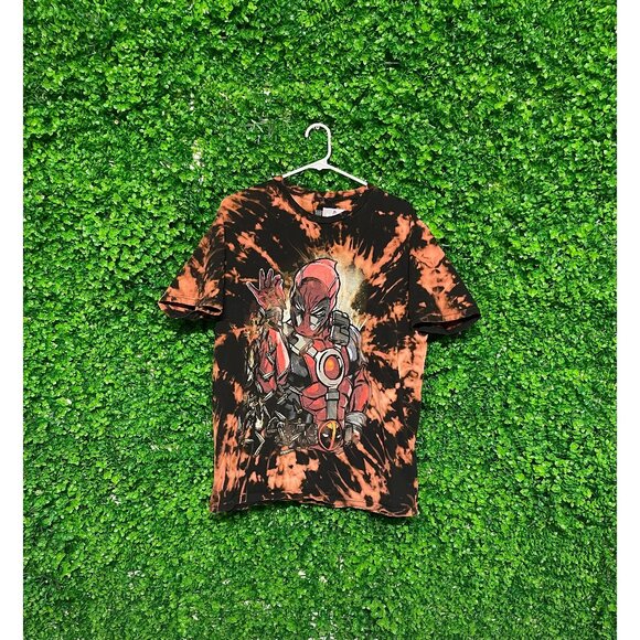 Vintage Acid Wash Deadpool T-shirt - Adult Mens Large - 003 - Picture 1 of 2